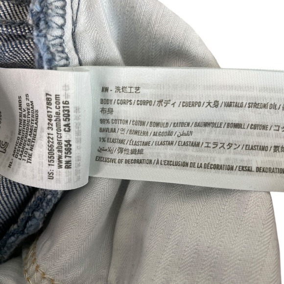 Abercrombie & Fitch Womens '90s Straight Ultra High Rise Jeans 29/8 Stretch - Picture 6 of 7